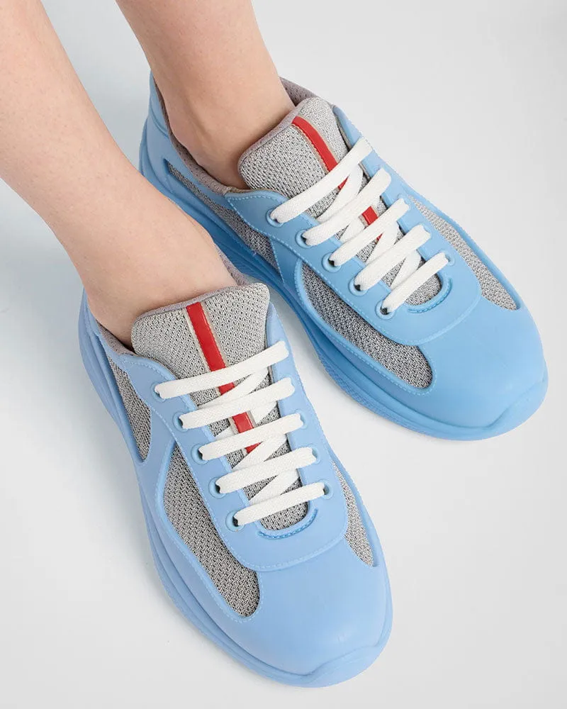 Women’s City Walk Blue Genuine Leather Mesh Sneakers sold by Larosa product image thumbnail 3