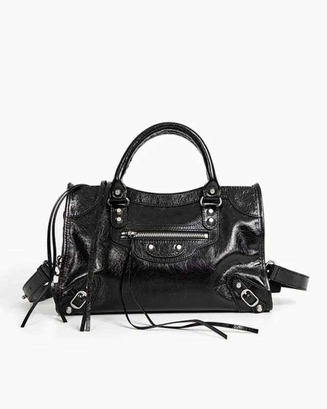 (Clean Up ) Women's black  LA City Calfskin Bag Medium sold by Larosa