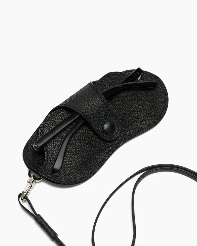 Cowhide Airport Travel Lanyard Glasses Case sold by Larosa product image thumbnail 3