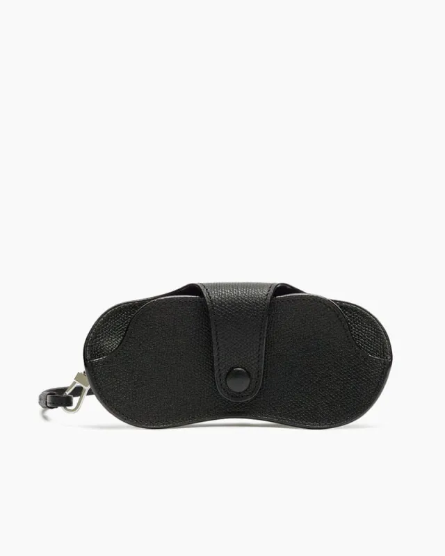 Cowhide Airport Travel Lanyard Glasses Case made by Larosa