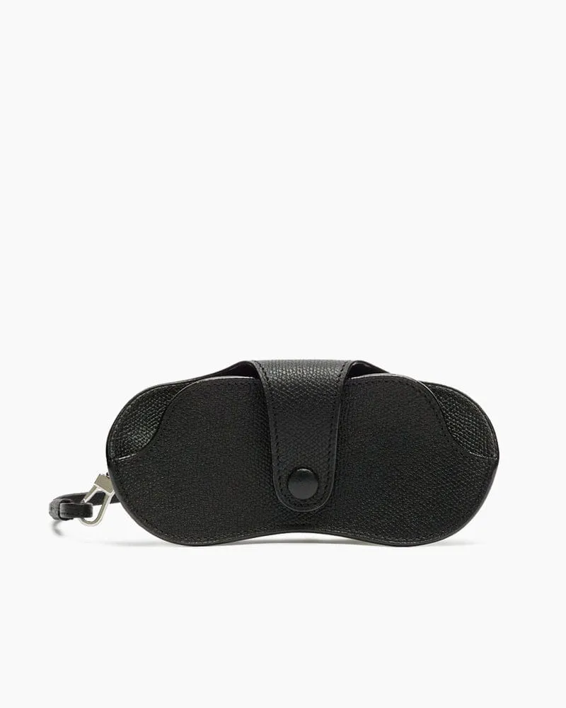 Cowhide Airport Travel Lanyard Glasses Case sold by Larosa