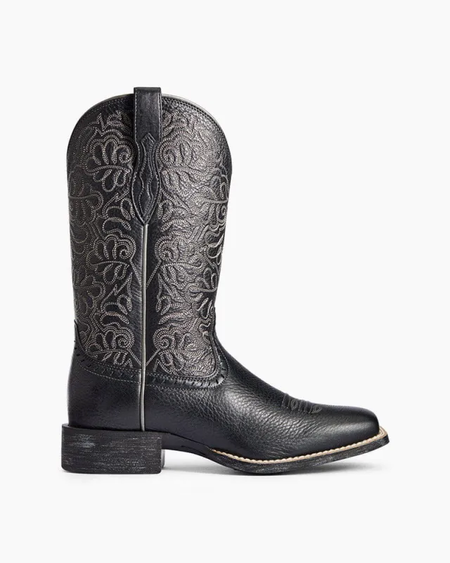 Women’s Weekend Wear Leather Square-Toe Western Boots made by Larosa