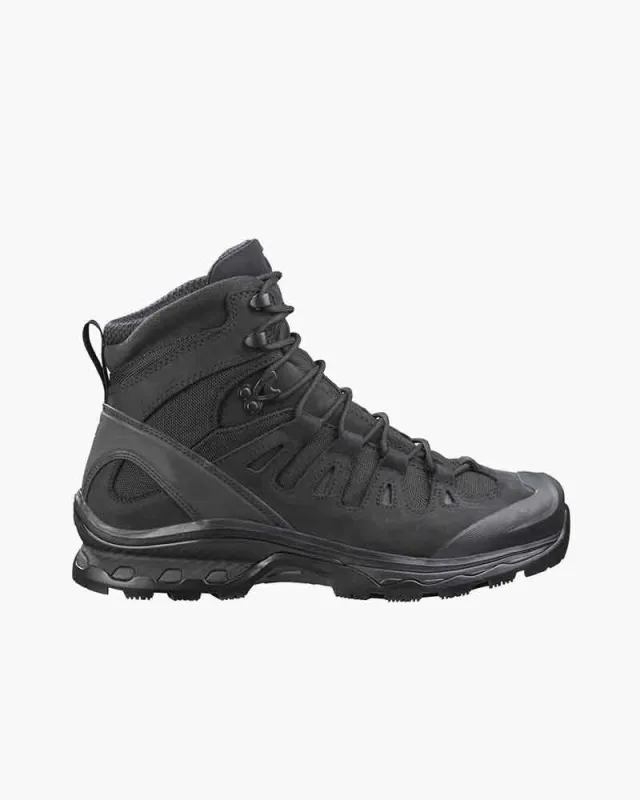Men’s Trail Hike Black Cowhide Mid Hiking Boots sold by Larosa