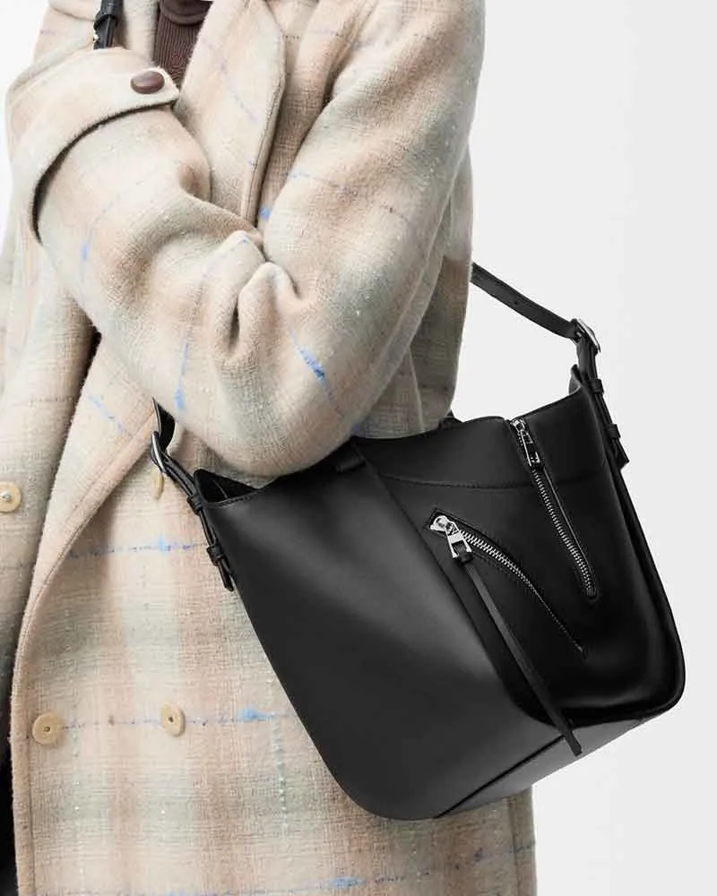 Women’s City Travel Cowhide Hammock Bag sold by Larosa product image thumbnail 5