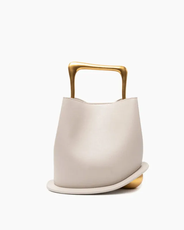 Women's Evening Gala Elegant Metal Handle Bag sold by Larosa