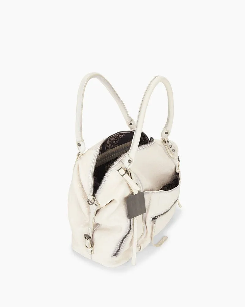 Women's Music Festival Vintage Washed Leather Tote sold by Larosa product image thumbnail 3