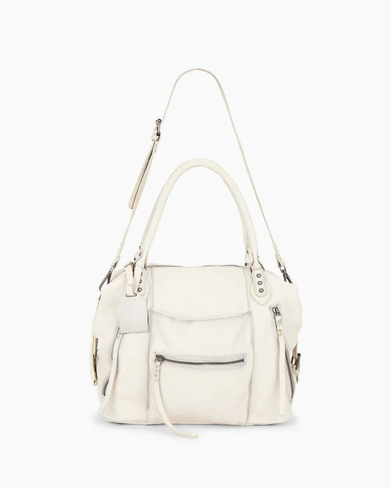 Women's Music Festival Vintage Washed Leather Tote sold by Larosa product image thumbnail 4