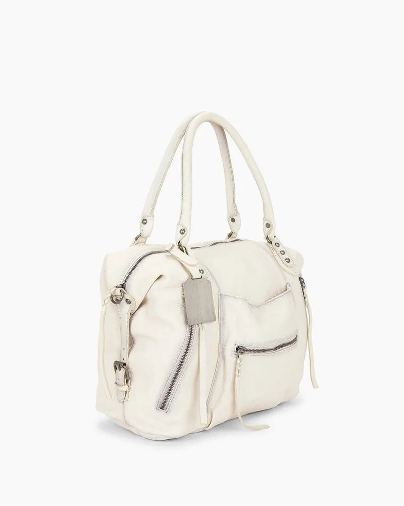 Women's Music Festival Vintage Washed Leather Tote sold by Larosa product image thumbnail 2