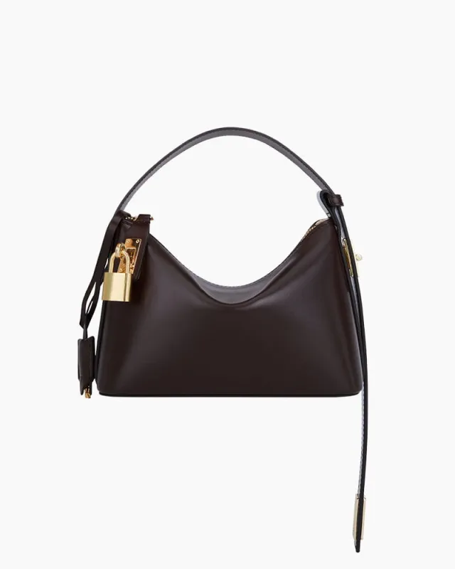 Women's Date Night Elegant Gold Accented Hobo Bag made by Larosa