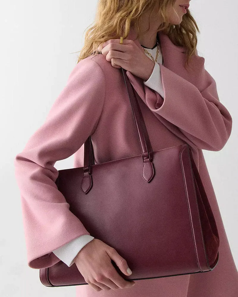 (Pre-sale)Women's Coffee Break Effortless Suede Work Tote sold by Larosa product image thumbnail 3