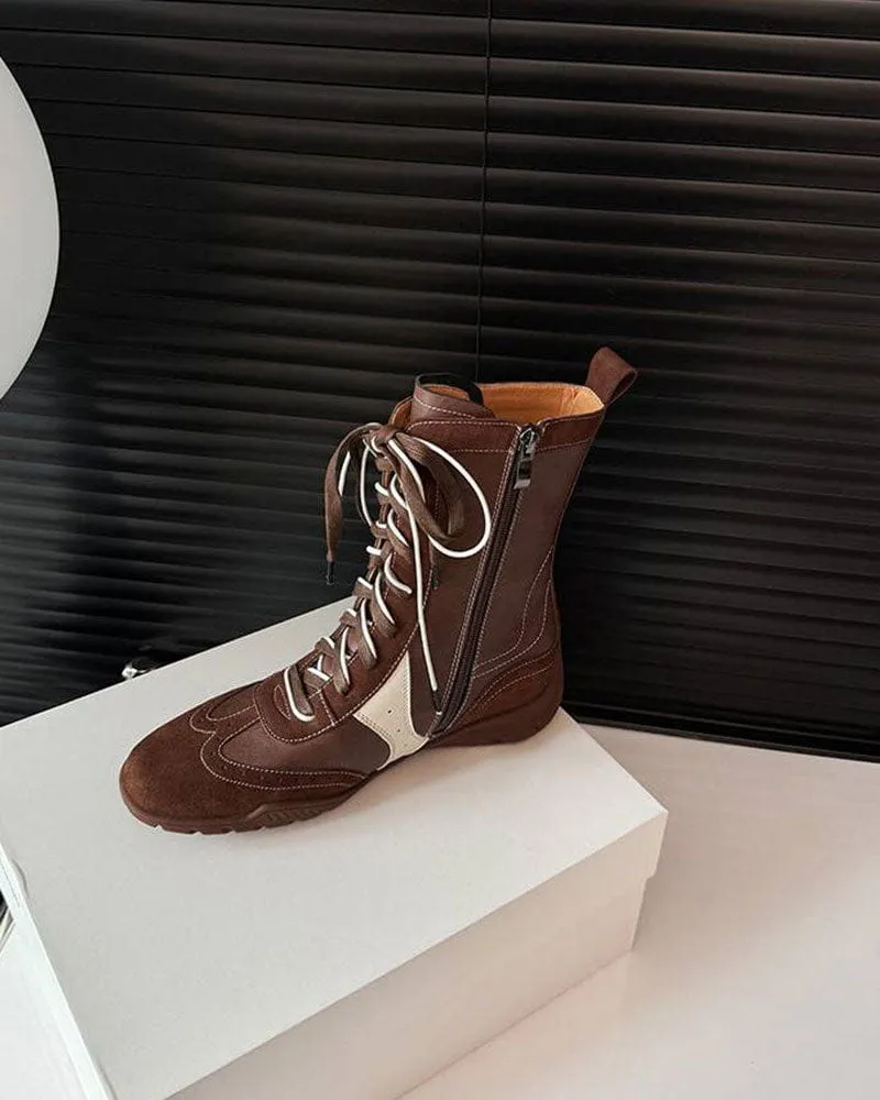 Women's Traveling Chunky Leather Buckle Boots sold by Larosa product image thumbnail 2