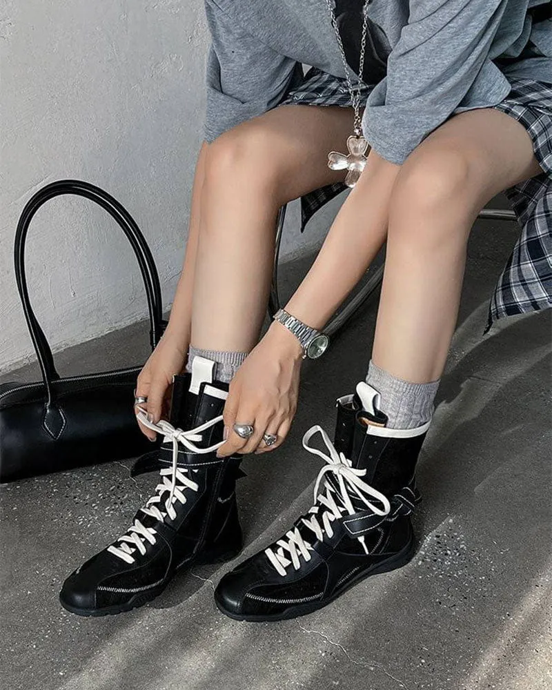 Women's Adventuring Chunky Platform Tall Boots sold by Larosa product image thumbnail 4