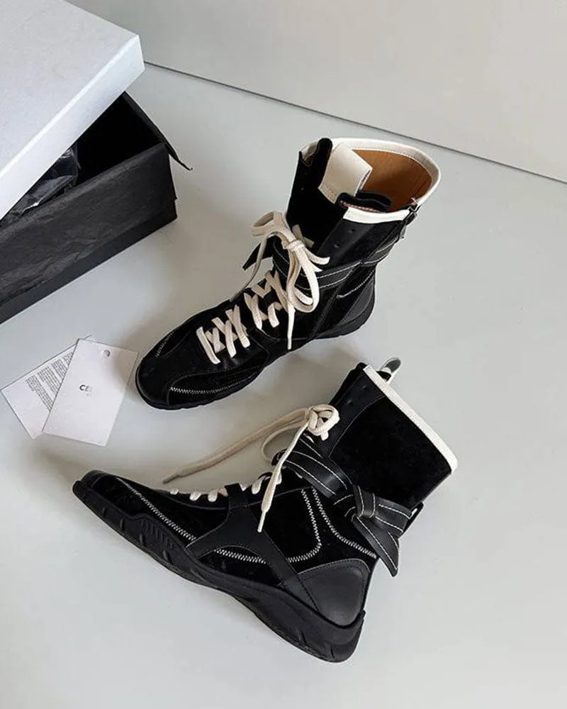 Women's Adventuring Chunky Platform Tall Boots sold by Larosa product image thumbnail 5