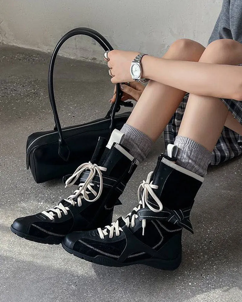 Women's Adventuring Chunky Platform Tall Boots sold by Larosa product image thumbnail 2