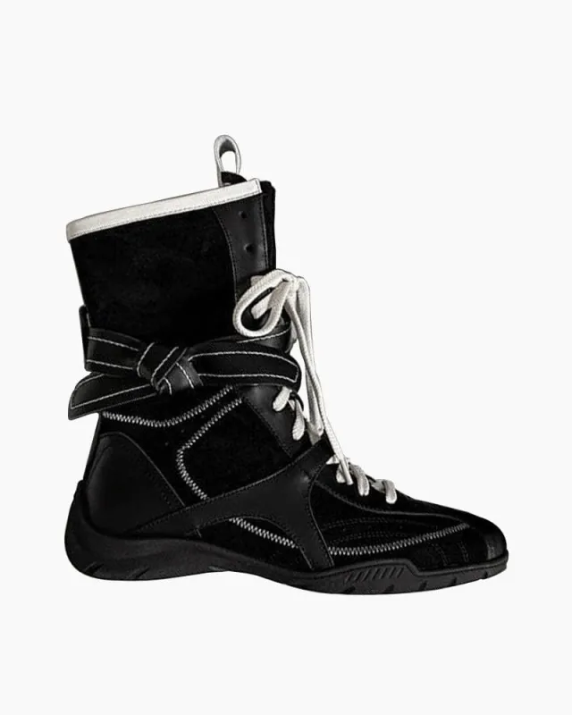 Women's Adventuring Chunky Platform Tall Boots made by Larosa