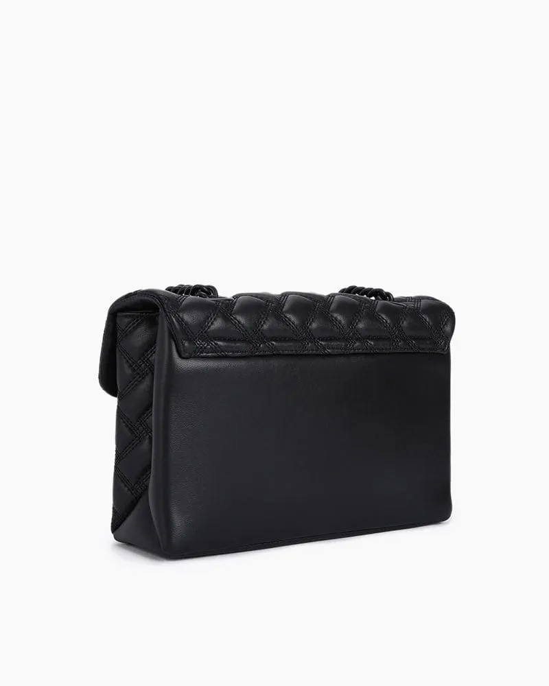 Women's Evening Gala Black Crystal Embellished Bag sold by Larosa product image thumbnail 2