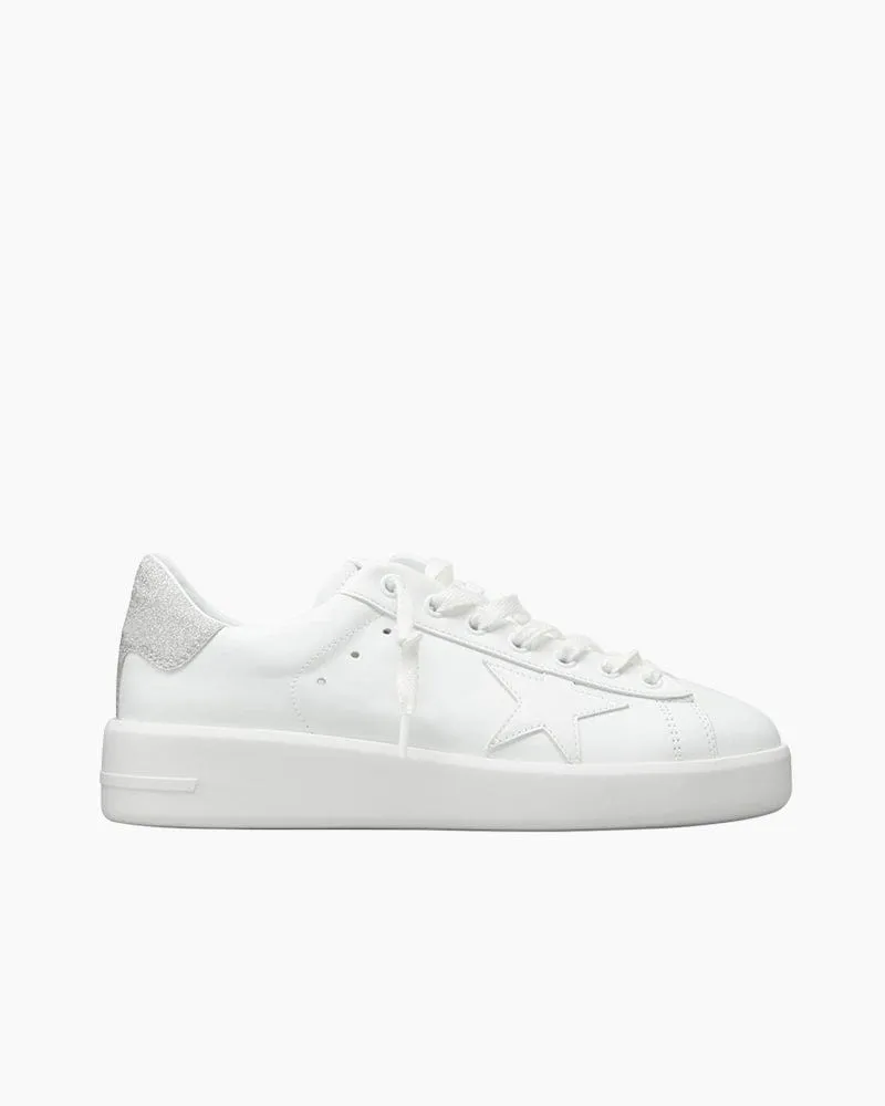 Women's Office Casual White Star Leather Sneakers sold by Larosa