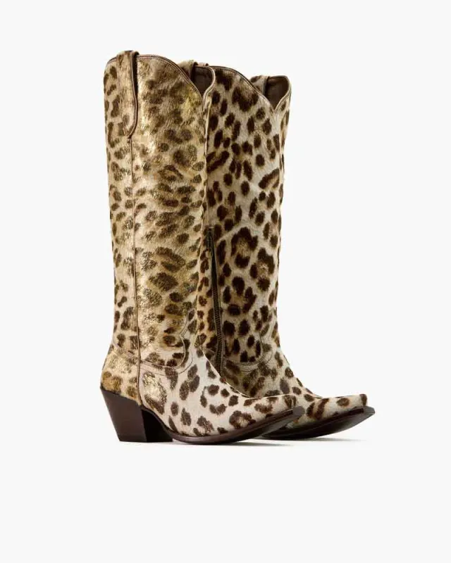 (Pre Sale)Women's Music Festival Leopard Print Western Boots made by Larosa