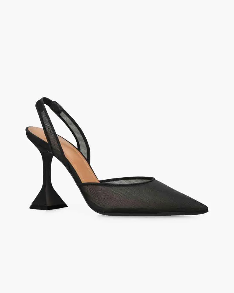 Women's Business Dinner Pointed Mesh Pumps sold by Larosa product image thumbnail 3