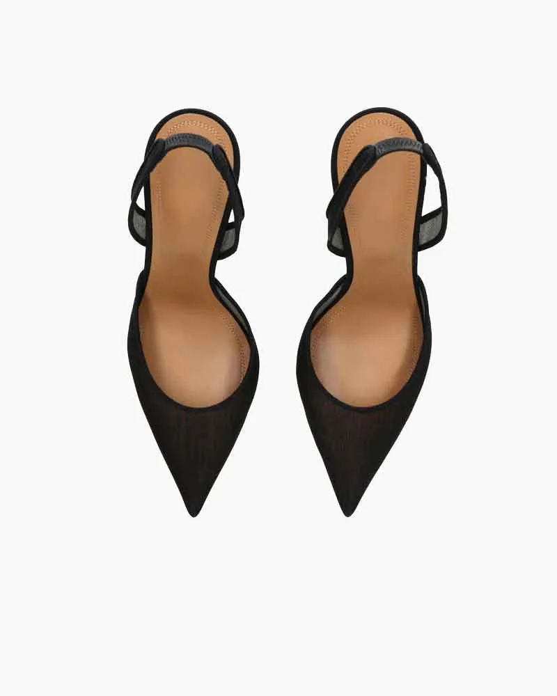 Women's Business Dinner Pointed Mesh Pumps sold by Larosa product image thumbnail 4