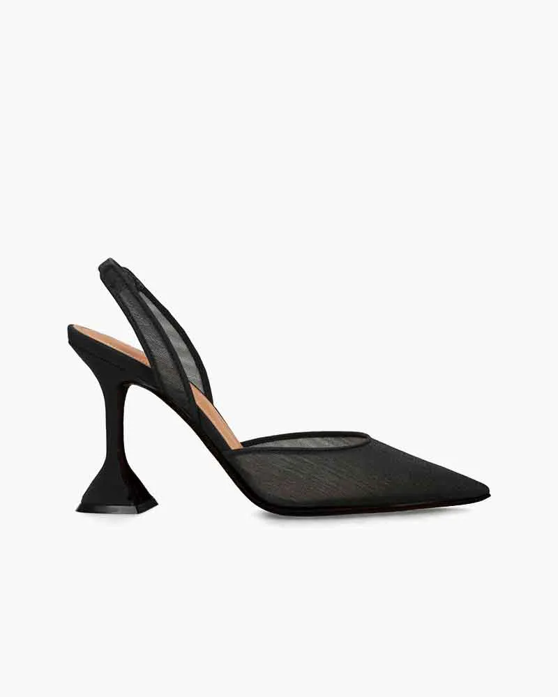 Women's Business Dinner Pointed Mesh Pumps sold by Larosa