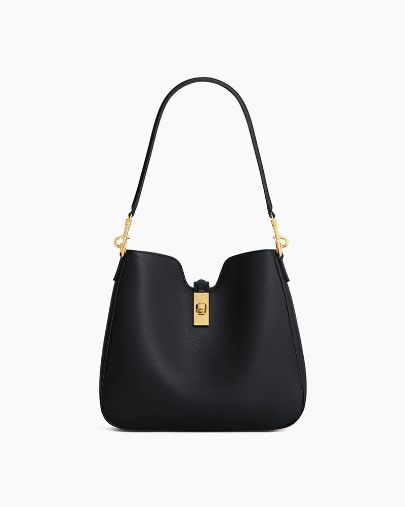 Women's Daily Commute Soft Leather Hobo Shoulder Bag sold by Larosa