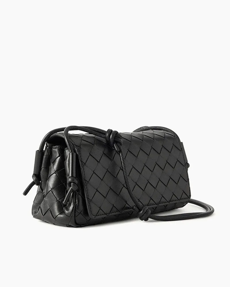 Women’s Travel Ready Intrecciato Leather Shoulder Bag sold by Larosa