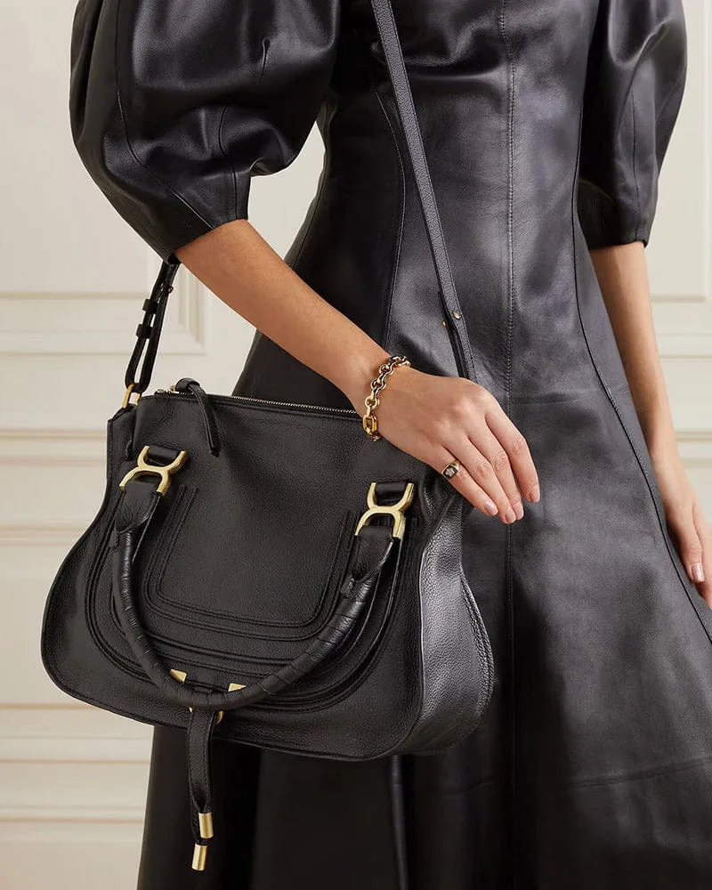 Women’s Office Work Grained Leather Satchel Bag sold by Larosa product image thumbnail 5