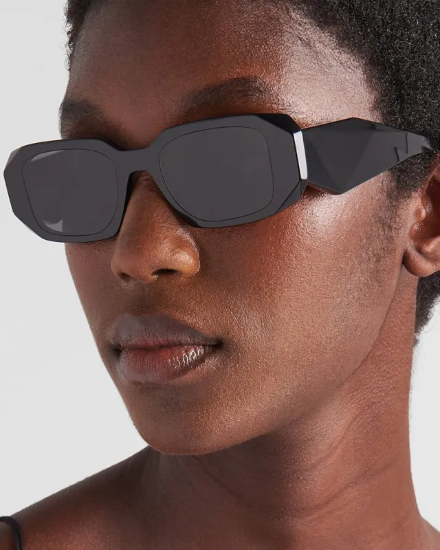 Women's Black Oversized Sunglasses made by Larosa