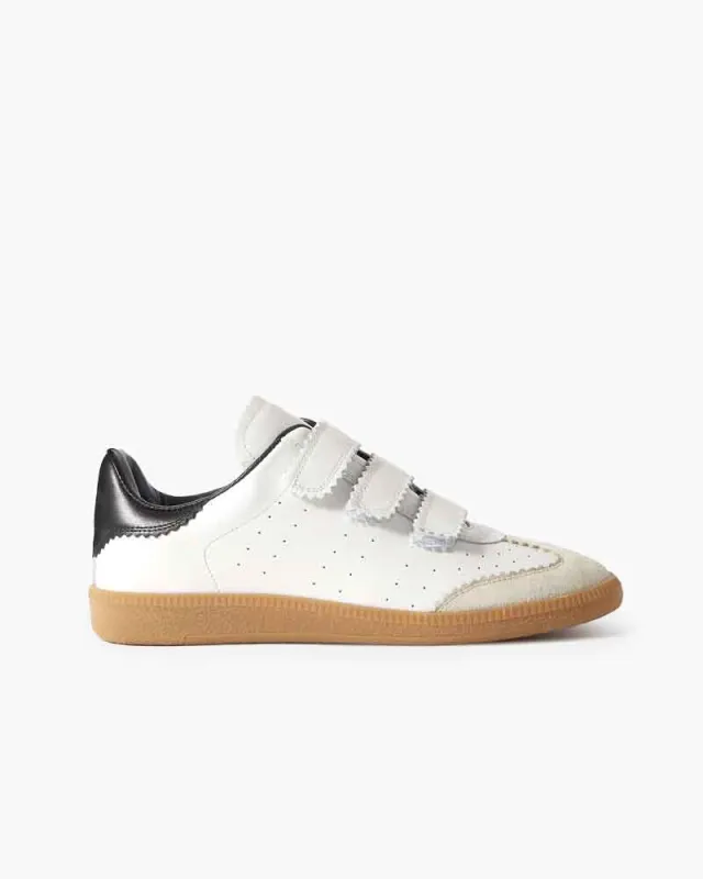 Women's Daily Commute Cowhide Velcro Strap Sneakers made by Larosa