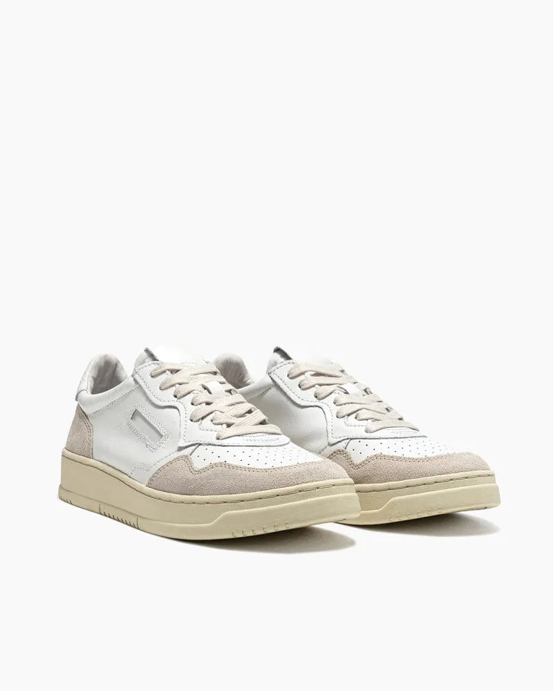Men's Office Casual White Leather Beige Suede Low Sneakers sold by Larosa product image thumbnail 2
