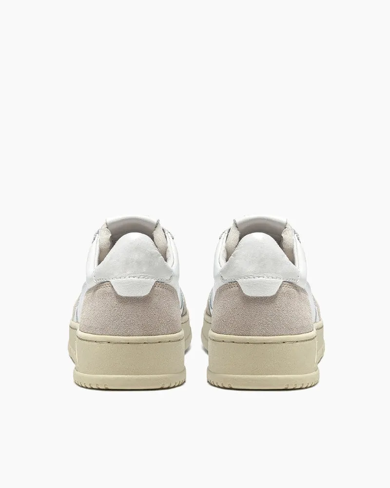 Men's Office Casual White Leather Beige Suede Low Sneakers sold by Larosa product image thumbnail 3