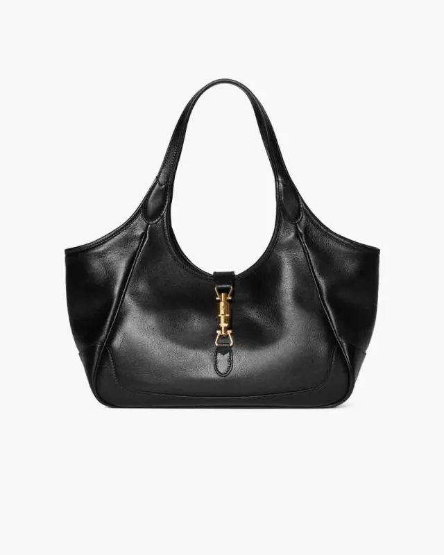 Women's Daily Office Sleek Gold Buckle Handbag made by Larosa