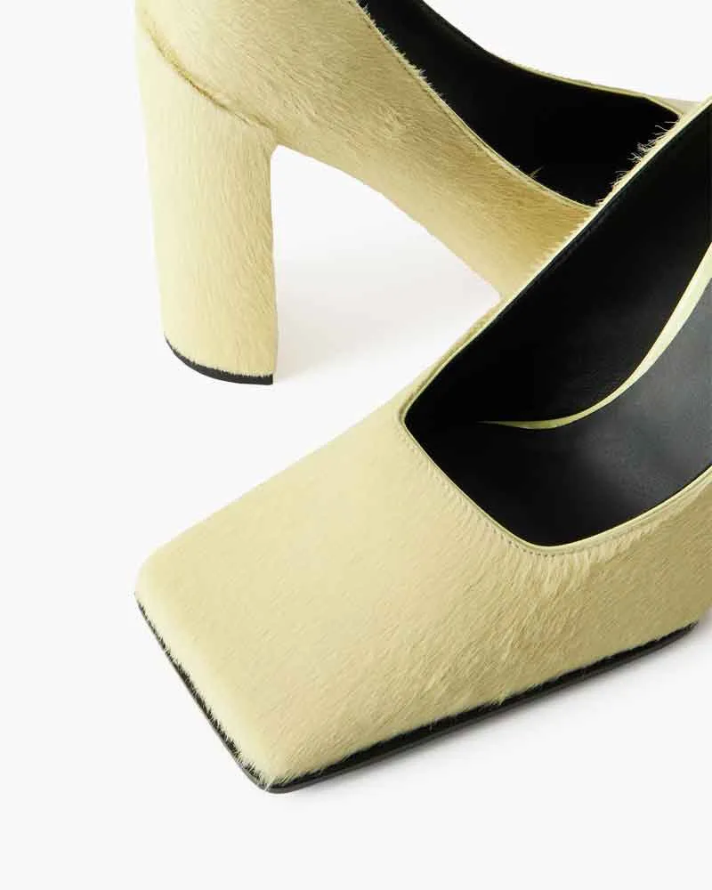 Women's Gallery Visit Horsehair Square Head Pumps sold by Larosa product image thumbnail 3