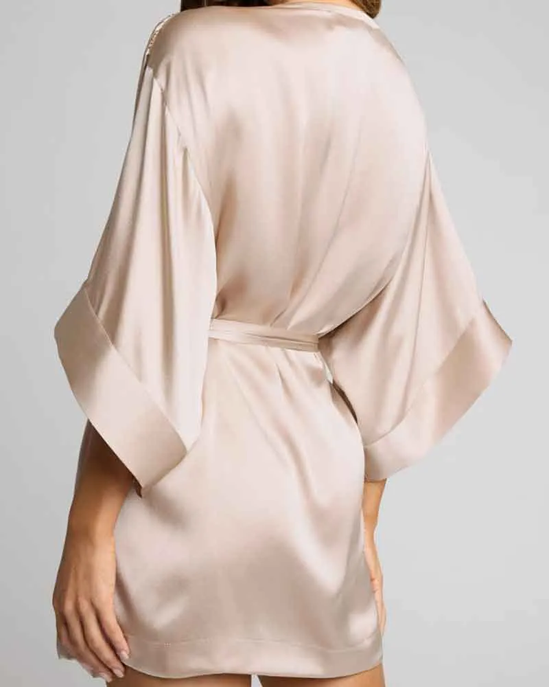 Women's Morning Meditation Breathable Silk Robe sold by Larosa product image thumbnail 2