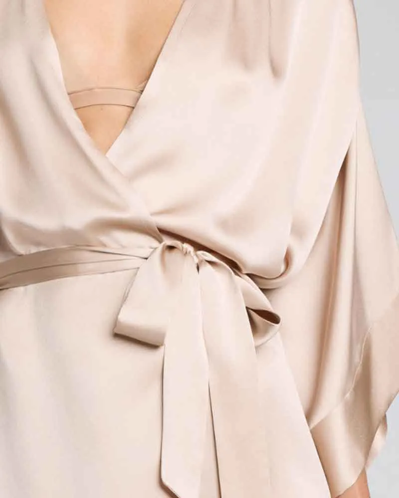 Women's Morning Meditation Breathable Silk Robe sold by Larosa product image thumbnail 3