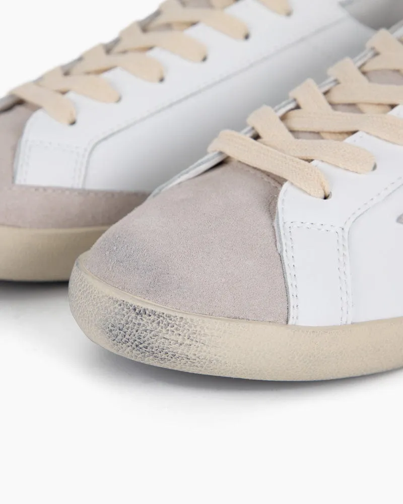 White Nappa Leather Sneakers with Gray Star sold by Larosa product image thumbnail 4