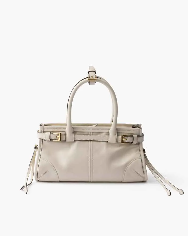 Women's Airport Look Elegant Buckle Leather Tote sold by Larosa