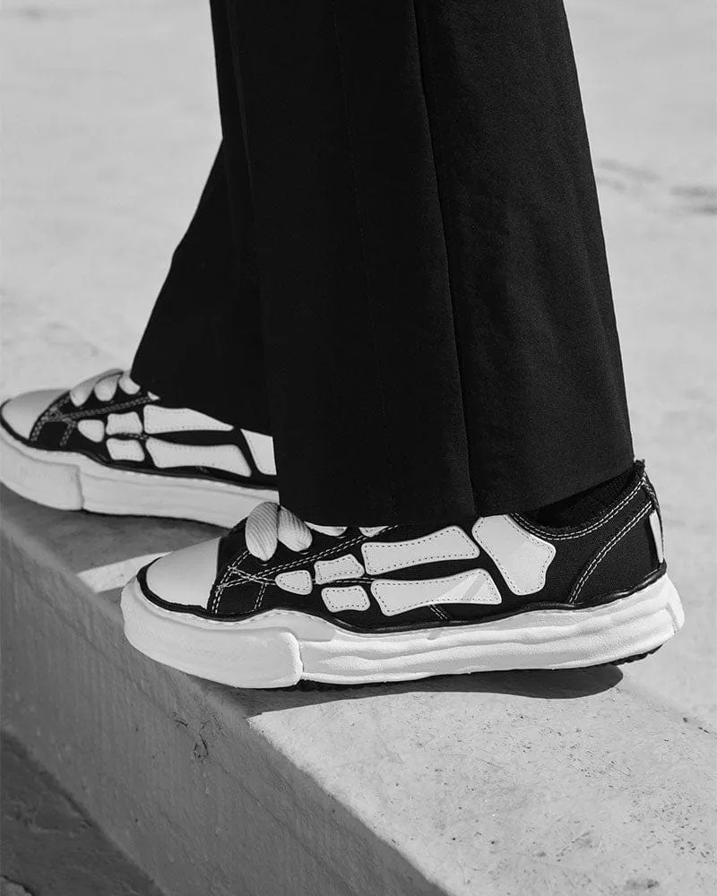 Women's Daily Commute Edgy Bones Canvas Sneakers sold by Larosa product image thumbnail 5