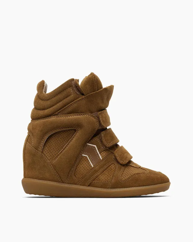 (Pre-sale) Women's Airport Outfit Chic Hidden Wedge Suede Trainers made by Larosa