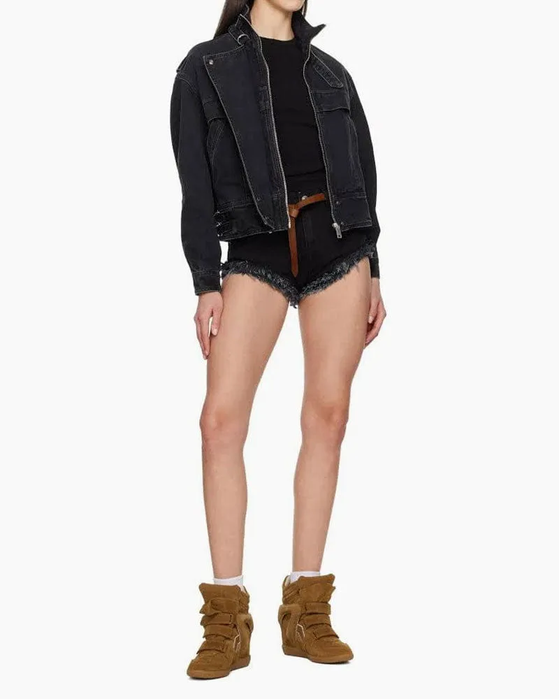 (Pre-sale) Women's Airport Outfit Chic Hidden Wedge Suede Trainers sold by Larosa product image thumbnail 5