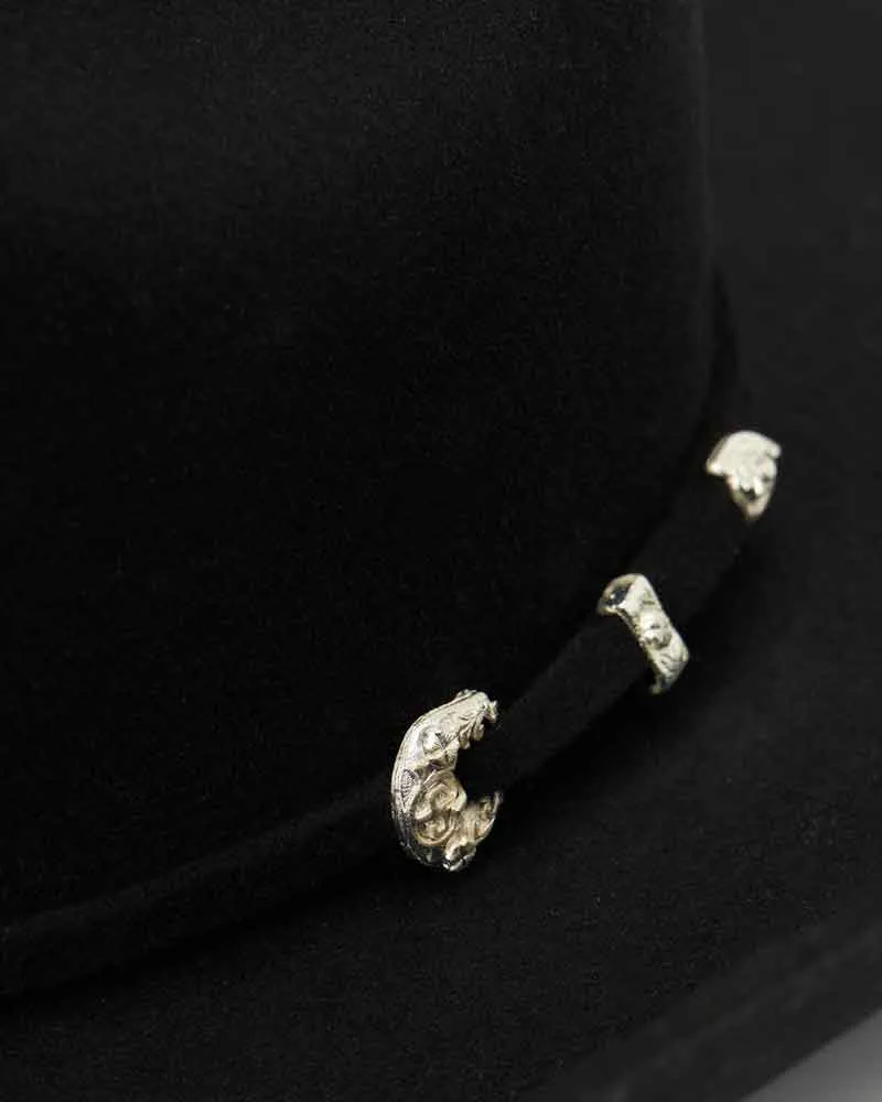 Unisex Music Festival Black Wool Cowboy Hat sold by Larosa product image thumbnail 4