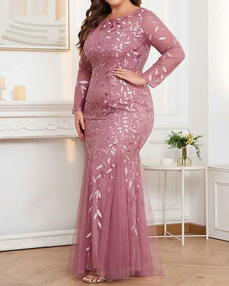 Women's Estate Soirée Plus Size Fishtail Gown sold by Larosa product image thumbnail 3