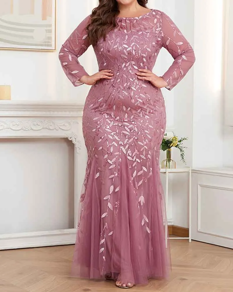 Women's Estate Soirée Plus Size Fishtail Gown sold by Larosa product image thumbnail 2