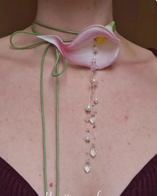 🎁 Women's Island Vacation Captivating Calla Lily Silhouette (100% off) made by Larosa