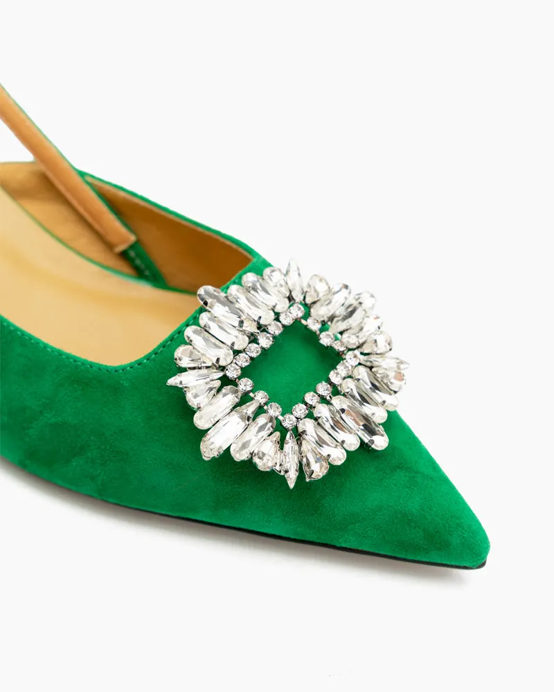 (Clean Up - US 8) Flower Crystal Decor Sandals sold by Larosa product image thumbnail 2