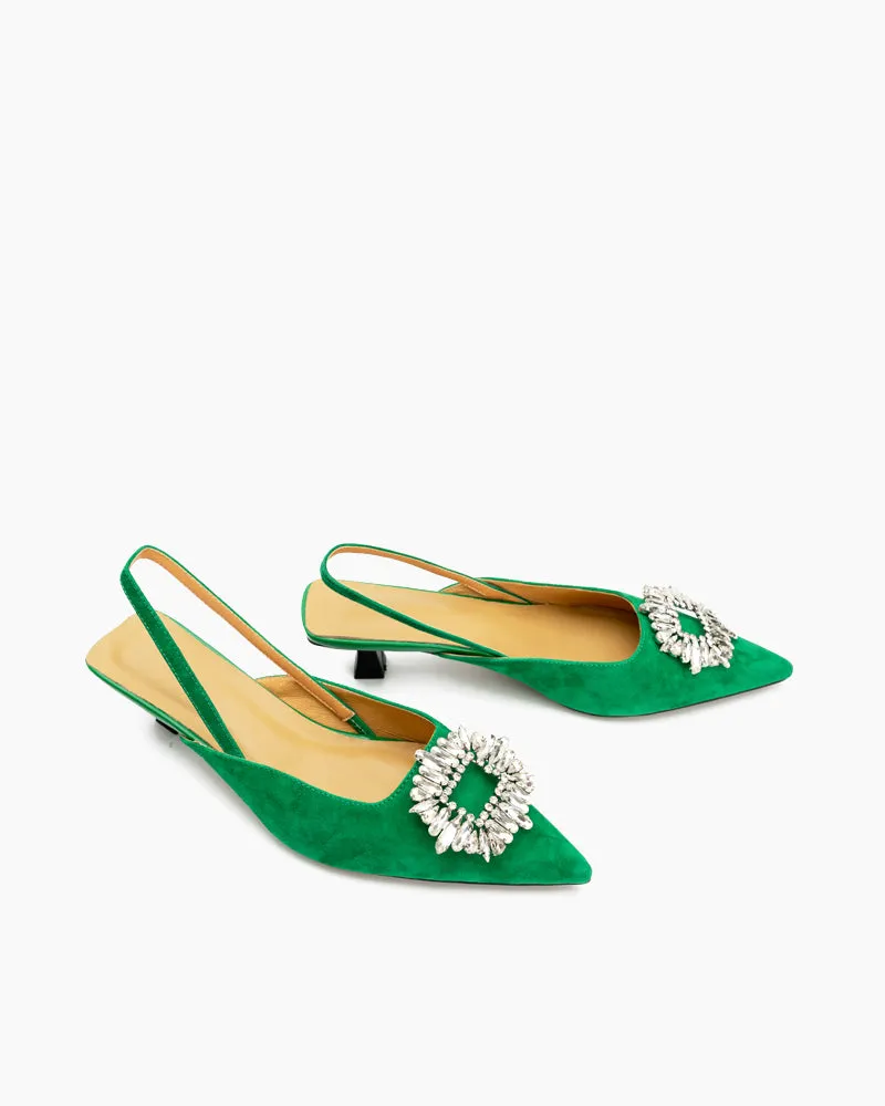 (Clean Up - US 8) Flower Crystal Decor Sandals sold by Larosa product image thumbnail 3