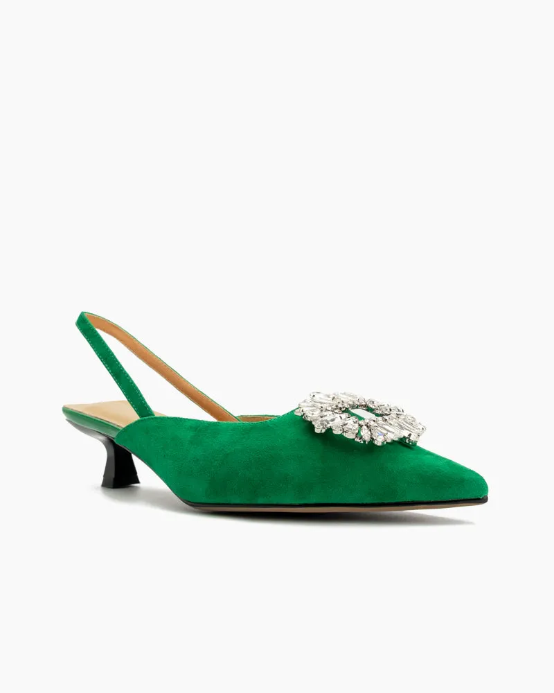 (Clean Up - US 8) Flower Crystal Decor Sandals sold by Larosa product image thumbnail 5
