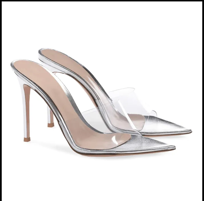 (Clean Up) Transparent PVC Pointed Toe Sandals sold by Larosa product image thumbnail 2