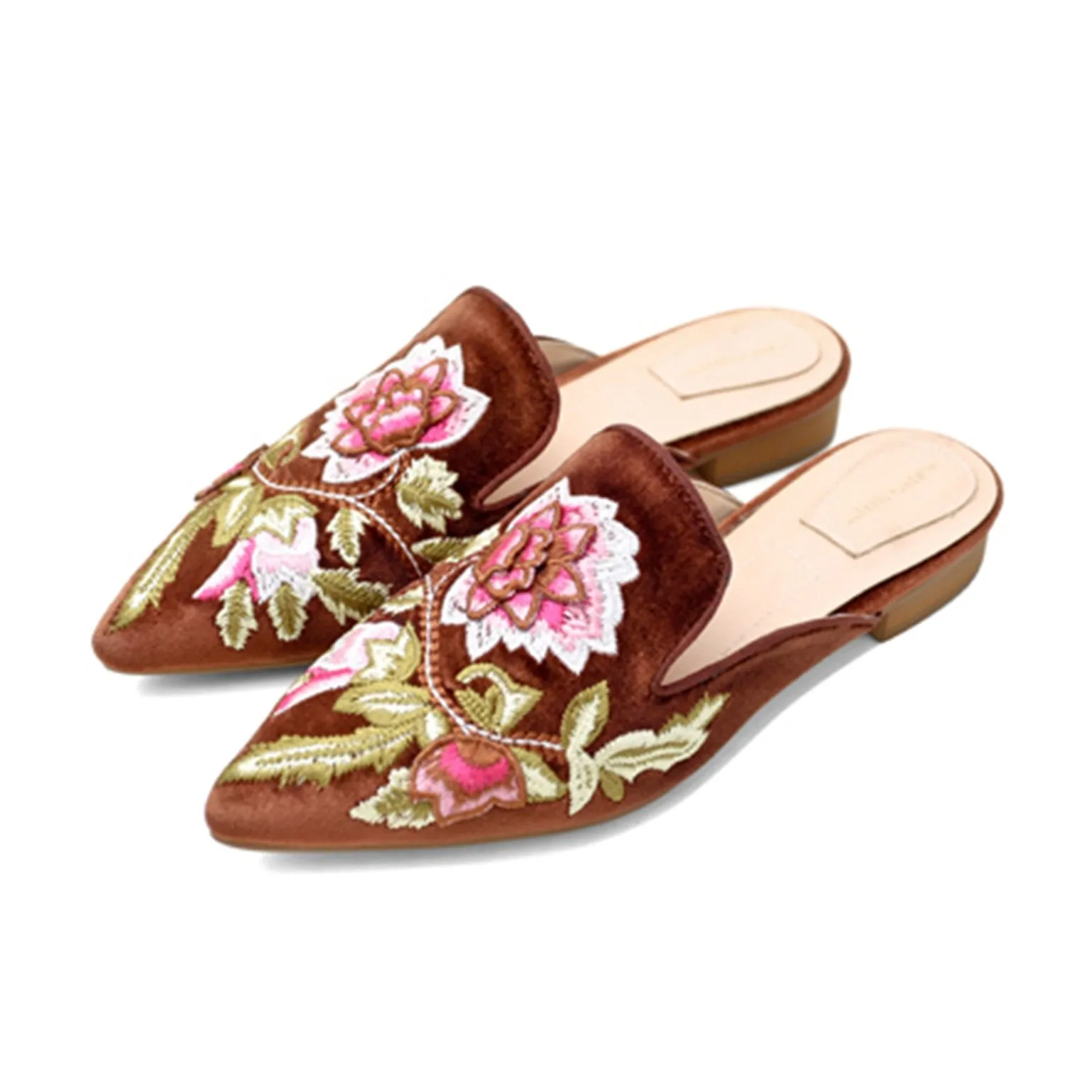 (Clean Up) Embroidery Mule Flats sold by Larosa product image thumbnail 5